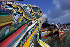 Malaisie, Fresques flottantes au Kelantan